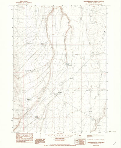 United States Geological Survey Grasshopper Flat North, OR (1982, 24000-Scale) digital map