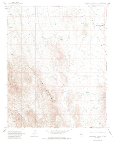 United States Geological Survey Grasshopper Junction NW, AZ (1967, 24000-Scale) digital map