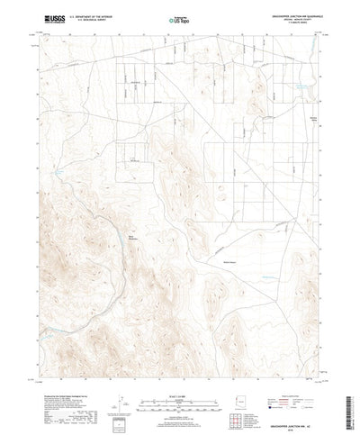United States Geological Survey Grasshopper Junction NW, AZ (2018, 24000-Scale) digital map