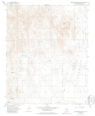 United States Geological Survey Grasshopper Junction SE, AZ (1967, 24000-Scale) digital map