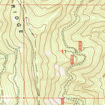 United States Geological Survey Grasshopper Mountain, OR (1997, 24000-Scale) digital map