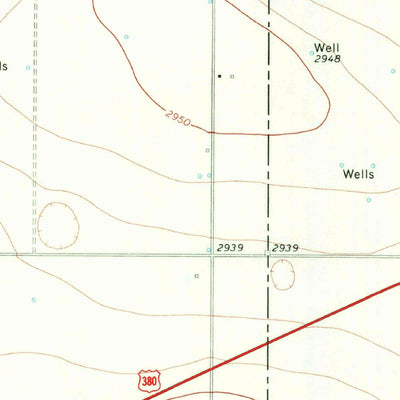 United States Geological Survey Grassland, TX (1970, 24000-Scale) digital map