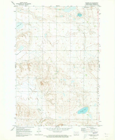 United States Geological Survey Grassna NE, ND (1971, 24000-Scale) digital map