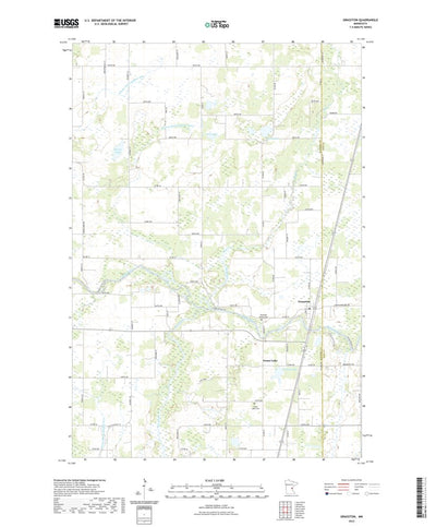United States Geological Survey Grasston, MN (2022, 24000-Scale) digital map