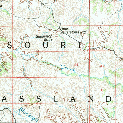 United States Geological Survey Grassy Butte, ND (1983, 100000-Scale) digital map