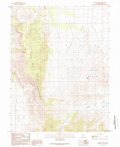 United States Geological Survey Grassy Cove, UT (1989, 24000-Scale) digital map