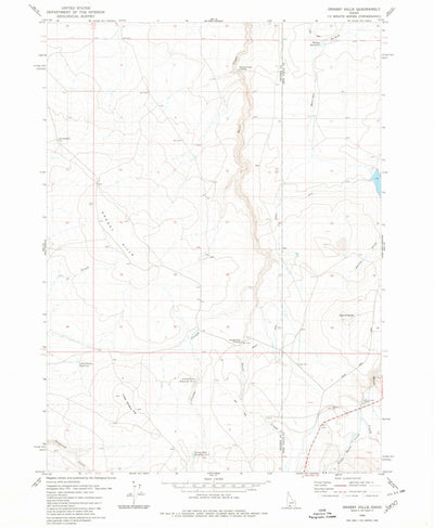 United States Geological Survey Grassy Hills, ID (1980, 24000-Scale) digital map