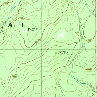 United States Geological Survey Grassy Lake Reservoir, WY (1989, 24000-Scale) digital map