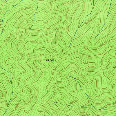 United States Geological Survey Grassy Lookout, NM (1964, 24000-Scale) digital map