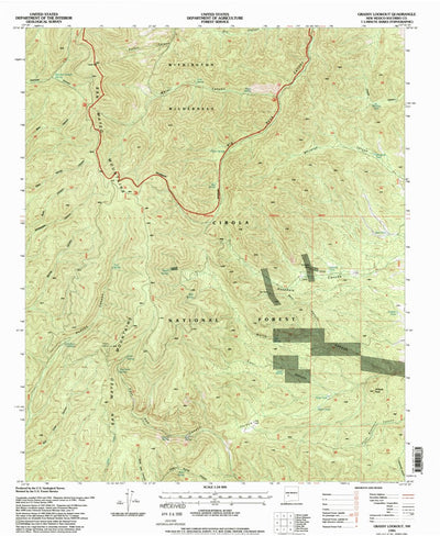 United States Geological Survey Grassy Lookout, NM (1995, 24000-Scale) digital map