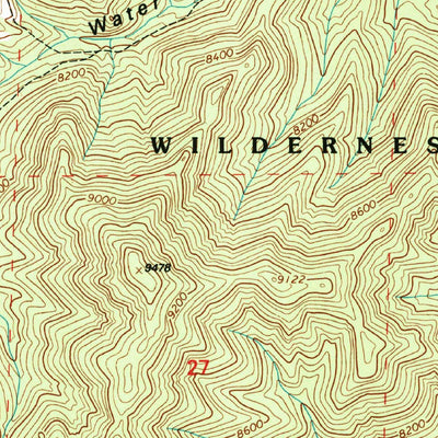 United States Geological Survey Grassy Lookout, NM (1995, 24000-Scale) digital map