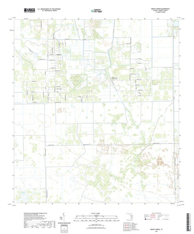 United States Geological Survey Grassy Marsh, FL (2021, 24000-Scale) digital map