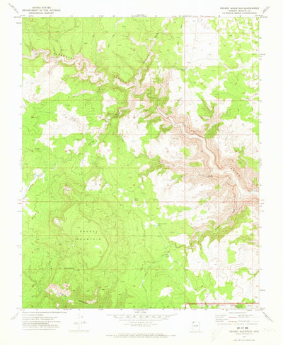 United States Geological Survey Grassy Mountain, AZ (1971, 24000-Scale) digital map