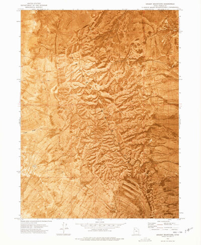 United States Geological Survey Grassy Mountains, UT (1973, 24000-Scale) digital map