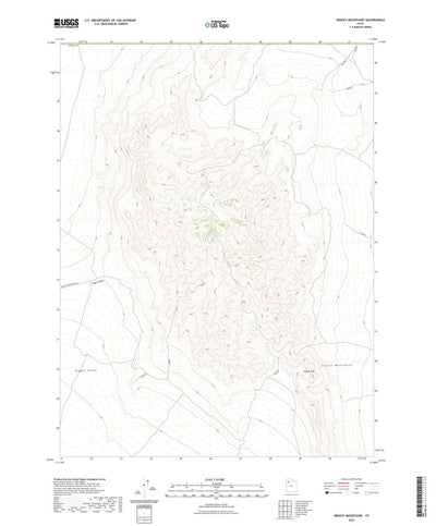 United States Geological Survey Grassy Mountains, UT (2023, 24000-Scale) digital map