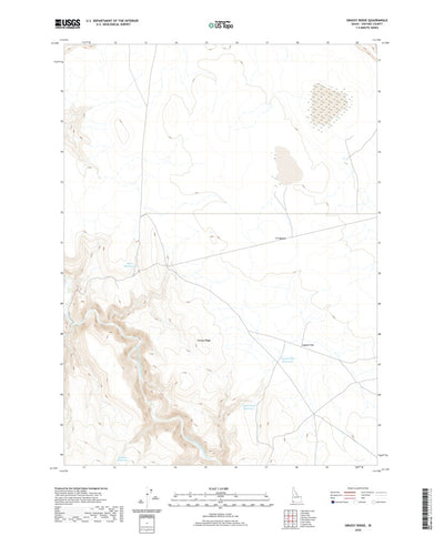 United States Geological Survey Grassy Ridge, ID (2020, 24000-Scale) digital map