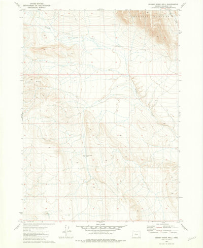 United States Geological Survey Grassy Ridge Well, OR (1981, 24000-Scale) digital map