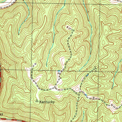 United States Geological Survey Gratz, KY (1953, 24000-Scale) digital map