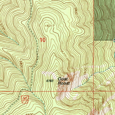 United States Geological Survey Grave Peak, ID (1994, 24000-Scale) digital map