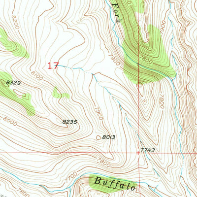 United States Geological Survey Grave Spring, WY (1952, 24000-Scale) digital map