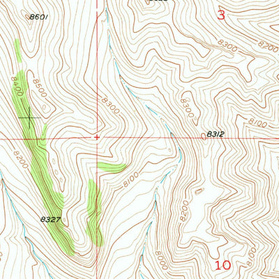 United States Geological Survey Grave Spring, WY (1952, 24000-Scale) digital map