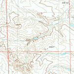 United States Geological Survey Gravel Draw, WY-SD-MT (1984, 24000-Scale) digital map