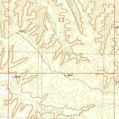 United States Geological Survey Gravel Hill, MS (1982, 24000-Scale) digital map