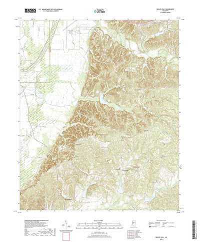United States Geological Survey Gravel Hill, MS (2020, 24000-Scale) digital map