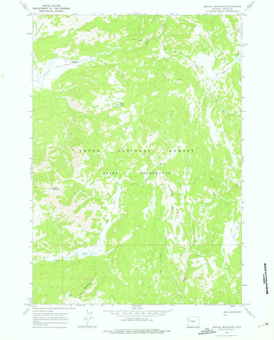 United States Geological Survey Gravel Mountain, WY (1965, 24000-Scale) digital map