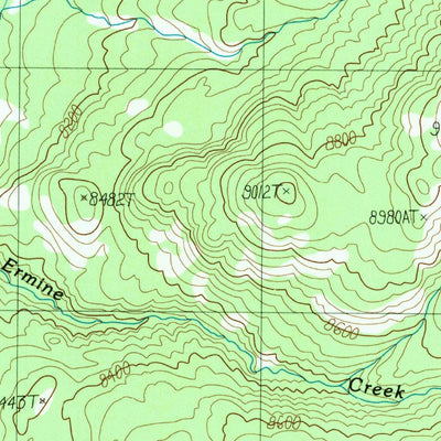United States Geological Survey Gravel Peak, WY (1989, 24000-Scale) digital map