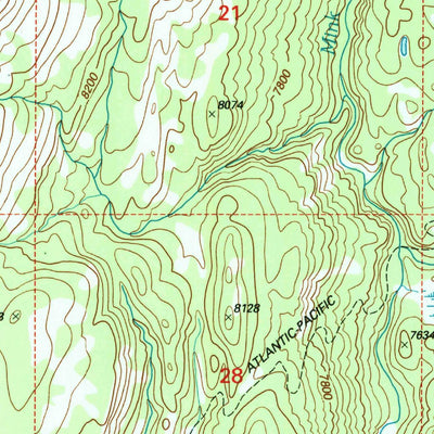 United States Geological Survey Gravel Peak, WY (1996, 24000-Scale) digital map