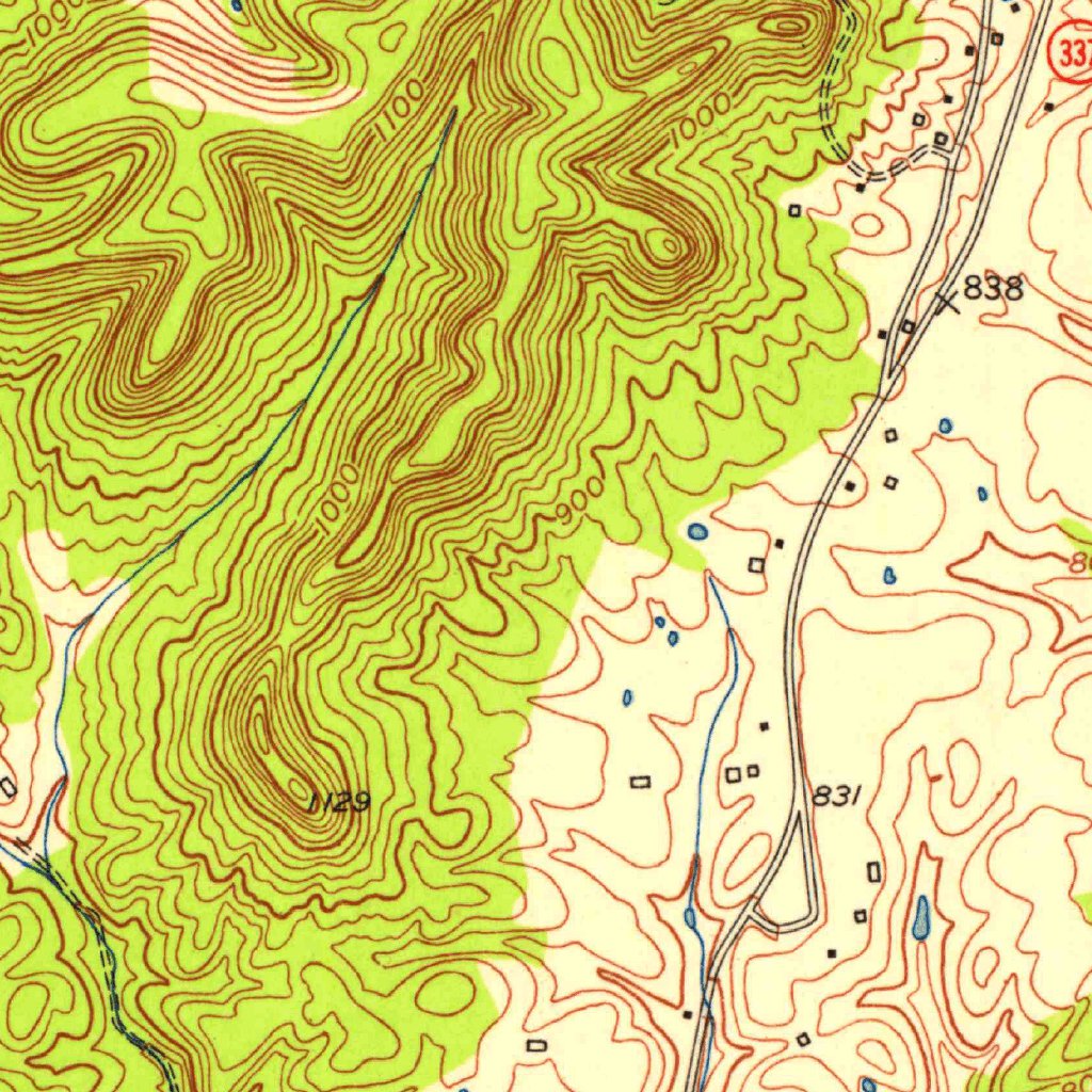 Gravel Switch, Ky (1953, 24000-scale) Map By United States Geological 