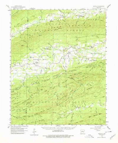 United States Geological Survey Gravelly, AR (1960, 62500-Scale) digital map