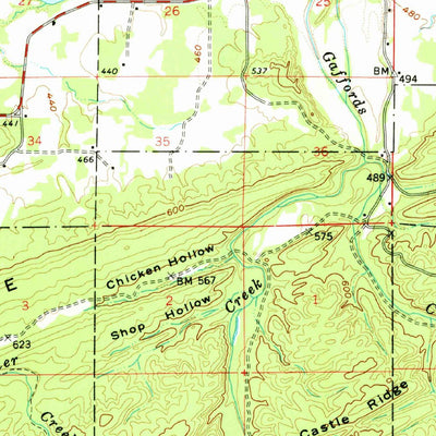United States Geological Survey Gravelly, AR (1960, 62500-Scale) digital map