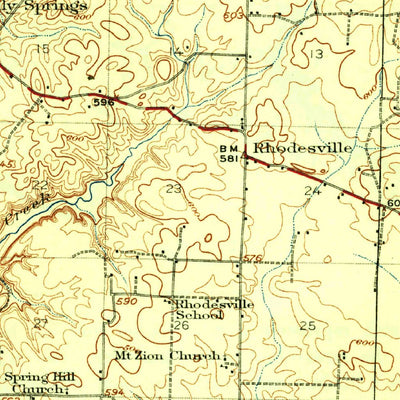 United States Geological Survey Gravelly Springs, AL (1926, 62500-Scale) digital map