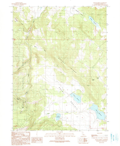 United States Geological Survey Graven Ridge, CA (1990, 24000-Scale) digital map