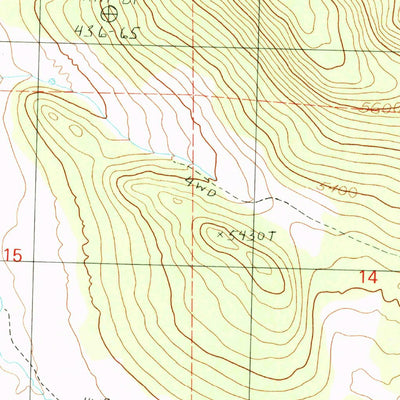 United States Geological Survey Graven Ridge, CA (1990, 24000-Scale) digital map