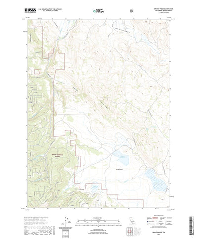 United States Geological Survey Graven Ridge, CA (2021, 24000-Scale) digital map