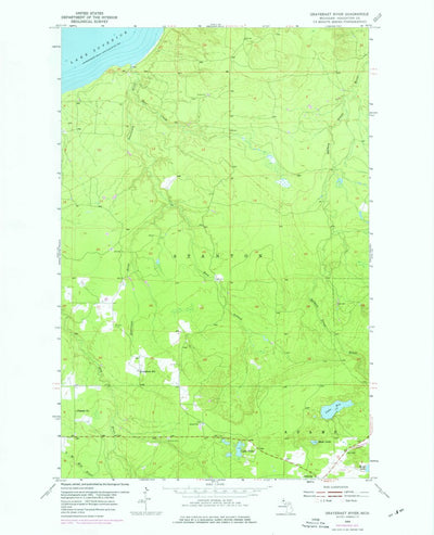 United States Geological Survey Graveraet River, MI (1954, 24000-Scale) digital map