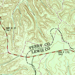 United States Geological Survey Graves Spring, TN (1951, 24000-Scale) digital map