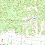 United States Geological Survey Gravette, AR-MO (1971, 24000-Scale) digital map