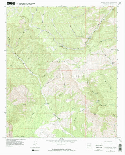 United States Geological Survey Graveyard Canyon, NM (1965, 24000-Scale) digital map