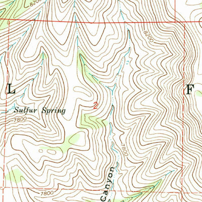United States Geological Survey Graveyard Canyon, NM (1965, 24000-Scale) digital map