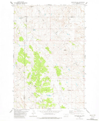 United States Geological Survey Graveyard Hill, MT (1982, 24000-Scale) digital map