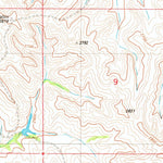 United States Geological Survey Graveyard Hill SW, MT (1982, 24000-Scale) digital map
