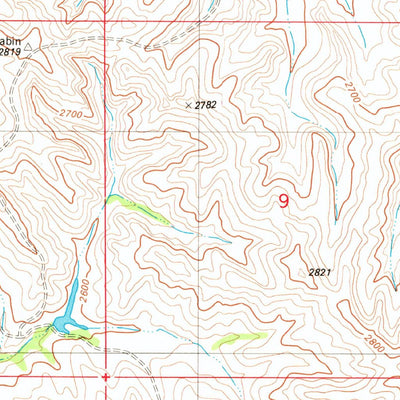 United States Geological Survey Graveyard Hill SW, MT (1982, 24000-Scale) digital map