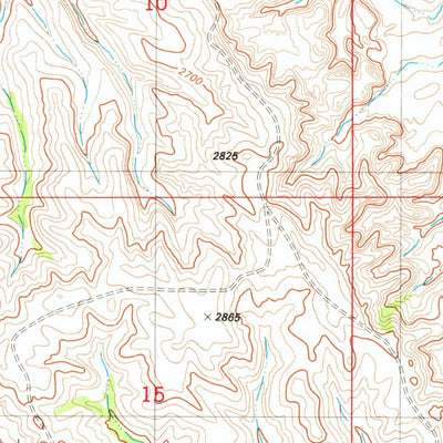 United States Geological Survey Graveyard Hill SW, MT (1982, 24000-Scale) digital map