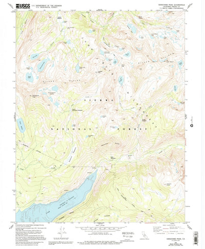 United States Geological Survey Graveyard Peak, CA (1982, 24000-Scale) digital map