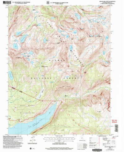 United States Geological Survey Graveyard Peak, CA (2004, 24000-Scale) digital map