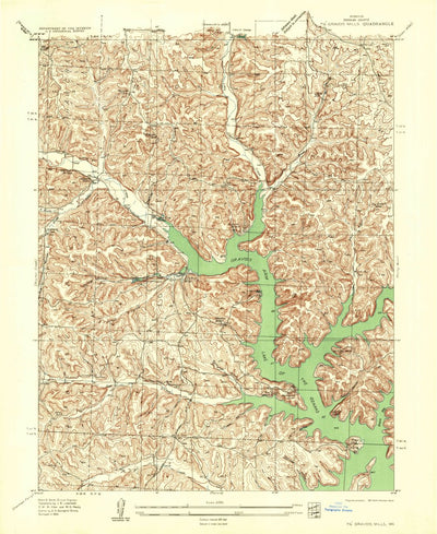 United States Geological Survey Gravois Mills, MO (1935, 24000-Scale) digital map
